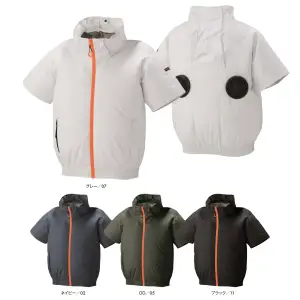 The tough メガカスタム付き 空調風神服 チタン半袖ブルゾン（ファン・バッテリー・ペルチェ別売）